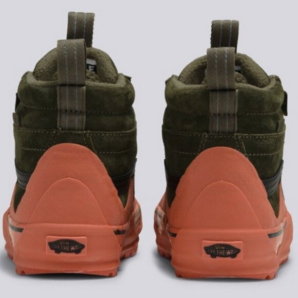 New Vans Sk8-Hi Dip MTE-2 Olive/Orange Sneakers High-Top Shoes 2023 main image 4